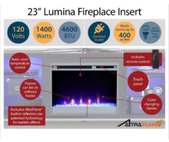 48" Intrepid White Electric Fireplace Console -FurniHub Store 810538247 5