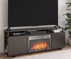 65" Himmel Espresso Electric Fireplace Console -FurniHub Store 810538249 1