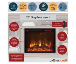 65" Himmel Espresso Electric Fireplace Console -FurniHub Store 810538249 5