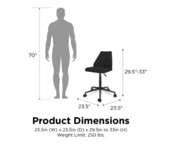 Novogratz Brittany Office Chair -FurniHub Store 810538398 6