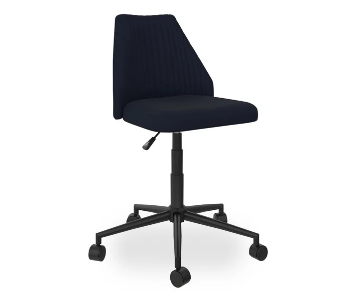 Brittany Blue Linen Office Chair 3 Brittany Blue Linen Office Chair