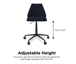 Brittany Blue Linen Office Chair 11 Brittany Blue Linen Office Chair -FurniHub Store 810538399 4