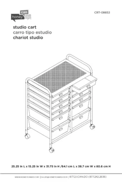 Black Metal 12-Drawer Rolling Storage Cart 13 Black Metal 12-Drawer Rolling Storage Cart -FurniHub Store 810539917 6