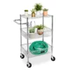 Chrome 3-Shelf Storage Cart -FurniHub Store 810539919 1