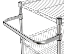 Chrome 3-Shelf Storage Cart -FurniHub Store 810539919 4