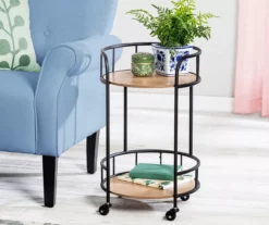Rolling 2-Tier Side Table -FurniHub Store 810539921 2