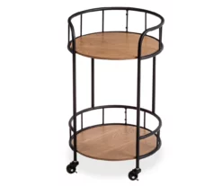 Rolling 2-Tier Side Table -FurniHub Store 810539921 3