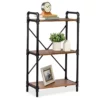 Black Industrial 3-Tier Bookshelf -FurniHub Store 810539936 1