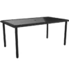 Lakewood Ranch Black Glass & Wicker Patio Dining Table -FurniHub Store 810541483 1