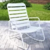 Roberta White Patio Rocking Chair -FurniHub Store 810541497 3