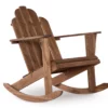Flint Acorn Wood Patio Adirondack Rocking Chair 1 Flint Acorn Wood Patio Adirondack Rocking Chair -FurniHub Store 810541698 A0 1