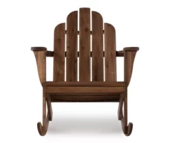 Flint Acorn Wood Patio Adirondack Rocking Chair 21 Flint Acorn Wood Patio Adirondack Rocking Chair -FurniHub Store 810541698 A0 2