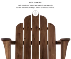 Flint Acorn Wood Patio Adirondack Rocking Chair 19 Flint Acorn Wood Patio Adirondack Rocking Chair -FurniHub Store 810541698 A8 7