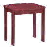 Flint Red Wood Patio Adirondack End Table 1 Flint Red Wood Patio Adirondack End Table -FurniHub Store 810541707 1