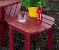 Flint Red Wood Patio Adirondack End Table -FurniHub Store 810541707 6