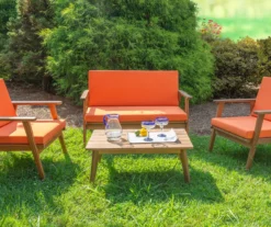 Acacia 4-Piece Cushioned Patio Chat Set