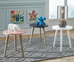 Fullersen Dark Blue Accent Table -FurniHub Store 810542280 3