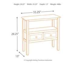 Abbonto 2-Drawer Accent Table -FurniHub Store 810542284 3