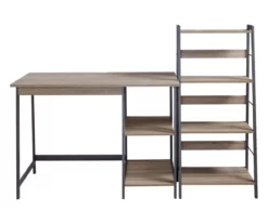 Soho 2-Piece Home Office Desk & Bookshelf Set -FurniHub Store 810542285 4