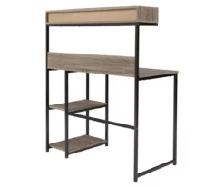 Daylicrew 2-Shelf Home Office Desk & Hutch -FurniHub Store 810542286 2