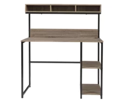 Daylicrew 2-Shelf Home Office Desk & Hutch -FurniHub Store 810542286 5