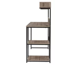 Daylicrew 2-Shelf Home Office Desk & Hutch -FurniHub Store 810542286 6
