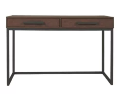 Horatio Brown & Gunmetal Wood Desk -FurniHub Store 810542288 4