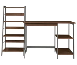 Soho 2-Piece Wooden Desk & Bookcase Set -FurniHub Store 810542289 6