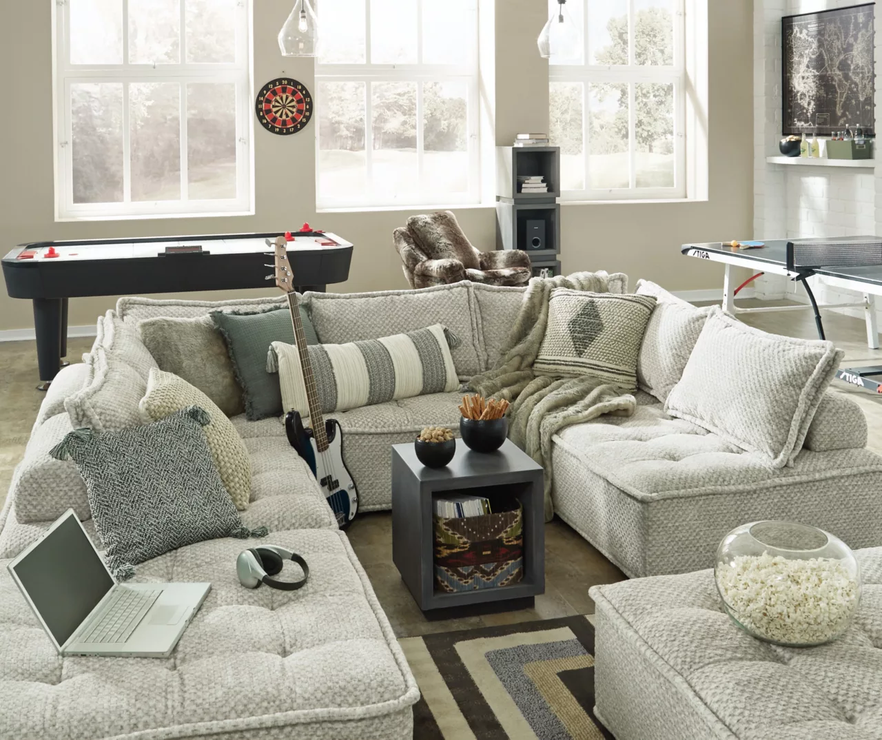 Bales Checkered Taupe Upholstered Accent Chair 13 Bales Checkered Taupe Upholstered Accent Chair - Image 11