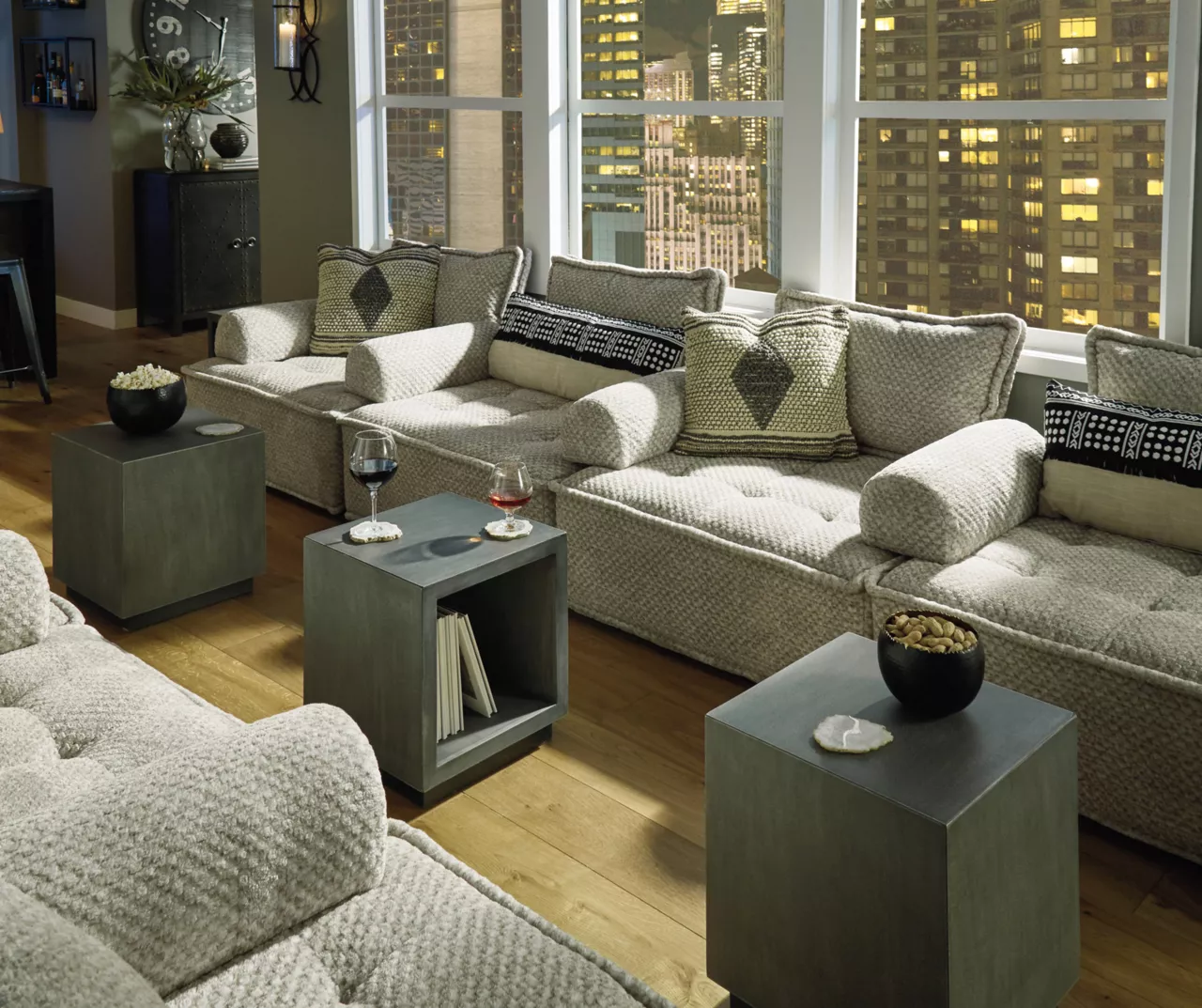 Bales Checkered Taupe Upholstered Accent Chair 19 Bales Checkered Taupe Upholstered Accent Chair - Image 17