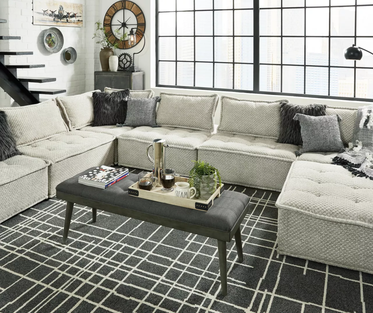 Bales Checkered Taupe Upholstered Accent Chair 20 Bales Checkered Taupe Upholstered Accent Chair - Image 18