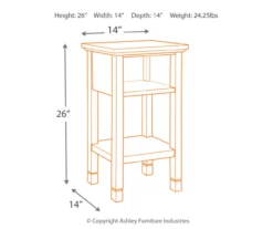 Signature Design By Ashley Marnville Accent Table With USB Ports -FurniHub Store 810542308 2