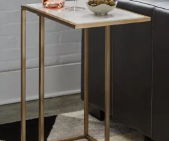 Lanport White Marble C Side Table -FurniHub Store 810542314 1