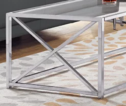 Monarch Glass & Metal Coffee Table -FurniHub Store 810542388 3