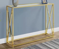 Monarch Glass & Metal Accent Table 12 Monarch Glass & Metal Accent Table -FurniHub Store 810542389 1