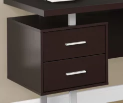 Monarch Metal 3-Drawer L-Shaped Computer Desk -FurniHub Store 810542415 3