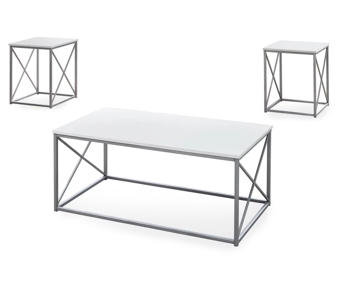 Monarch X Frame 3-Piece Occasional Table Set 4 Monarch X Frame 3-Piece Occasional Table Set - Image 2