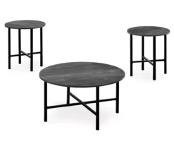 Monarch Round 3-Piece Occasional Table Set 28 Monarch Round 3-Piece Occasional Table Set -FurniHub Store 810542423 2