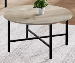 Monarch Round 3-Piece Occasional Table Set 30 Monarch Round 3-Piece Occasional Table Set -FurniHub Store 810542424 3