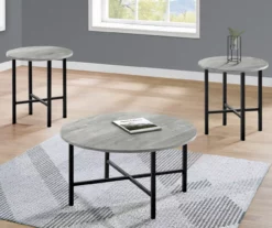 Monarch Round 3-Piece Occasional Table Set 37 Monarch Round 3-Piece Occasional Table Set -FurniHub Store 810542425 1
