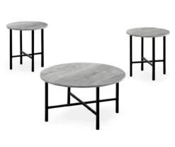 Monarch Round 3-Piece Occasional Table Set 24 Monarch Round 3-Piece Occasional Table Set -FurniHub Store 810542425 2