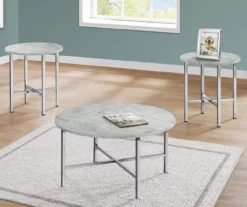 Monarch Round 3-Piece Occasional Table Set 33 Monarch Round 3-Piece Occasional Table Set -FurniHub Store 810542427 1