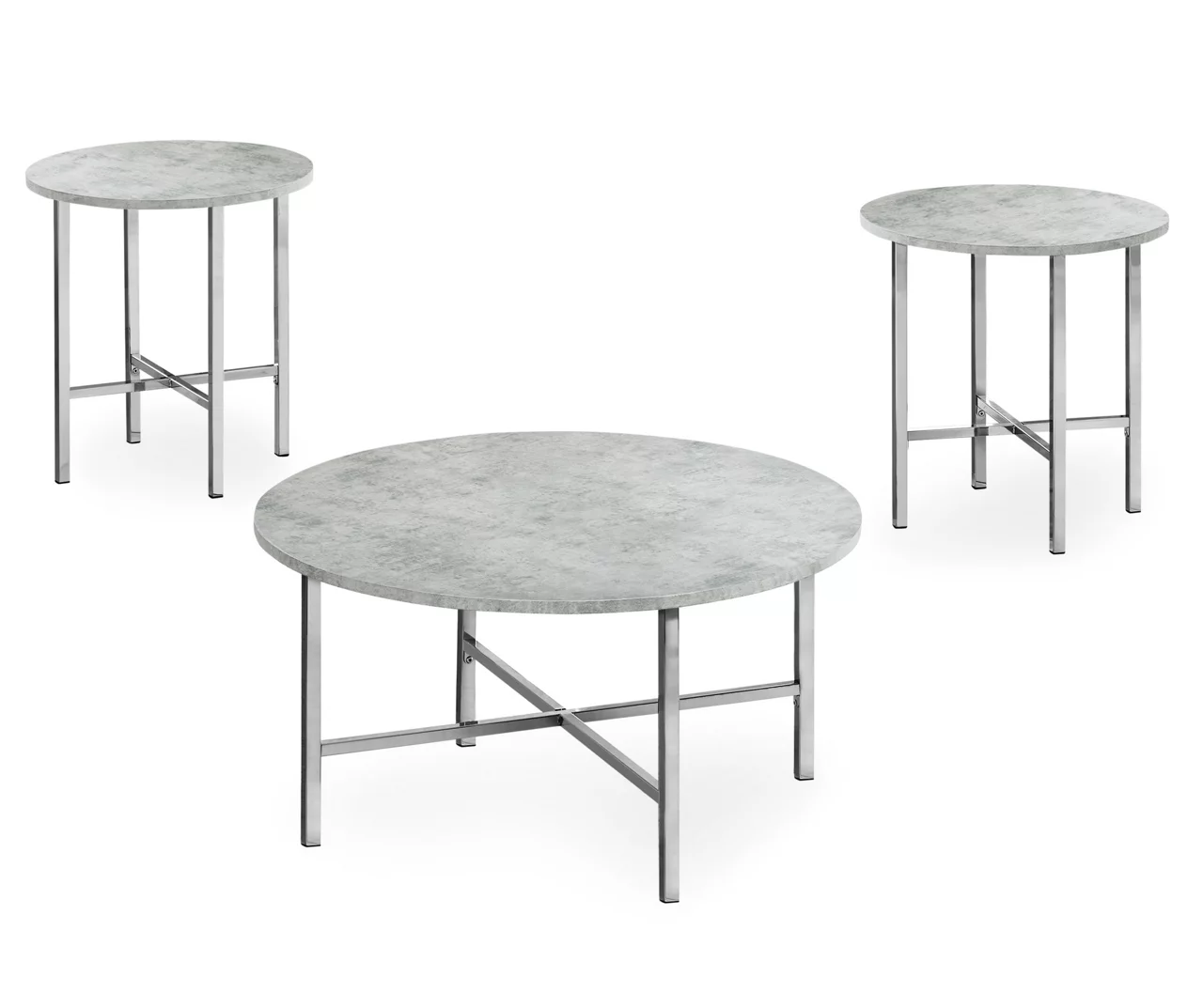 Monarch Round 3-Piece Occasional Table Set 4 Monarch Round 3-Piece Occasional Table Set - Image 2