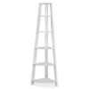 Monarch 5-Shelf Etagere Corner Bookcase -FurniHub Store 810542448 2