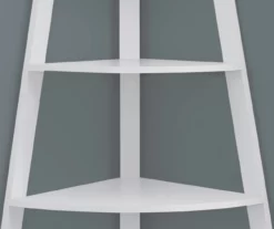 Monarch 4-Shelf Etagere Corner Bookcase -FurniHub Store 810542451 3