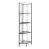 Copper Metal 4-Shelf Etagere Corner Bookcase -FurniHub Store 810542455 2
