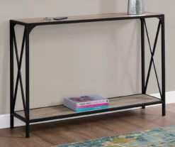 Monarch Metal X-Shaped Console Table -FurniHub Store 810542457 1