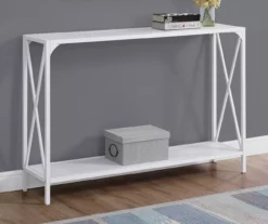 Monarch Metal X-Shaped Console Table -FurniHub Store 810542458 1