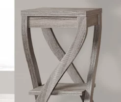 Monarch 3-Tier Twisted Leg Side Table 24 Monarch 3-Tier Twisted Leg Side Table -FurniHub Store 810542508 3