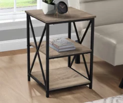 Monarch 3-Tier Accent Table 40 Monarch 3-Tier Accent Table -FurniHub Store 810542547 1